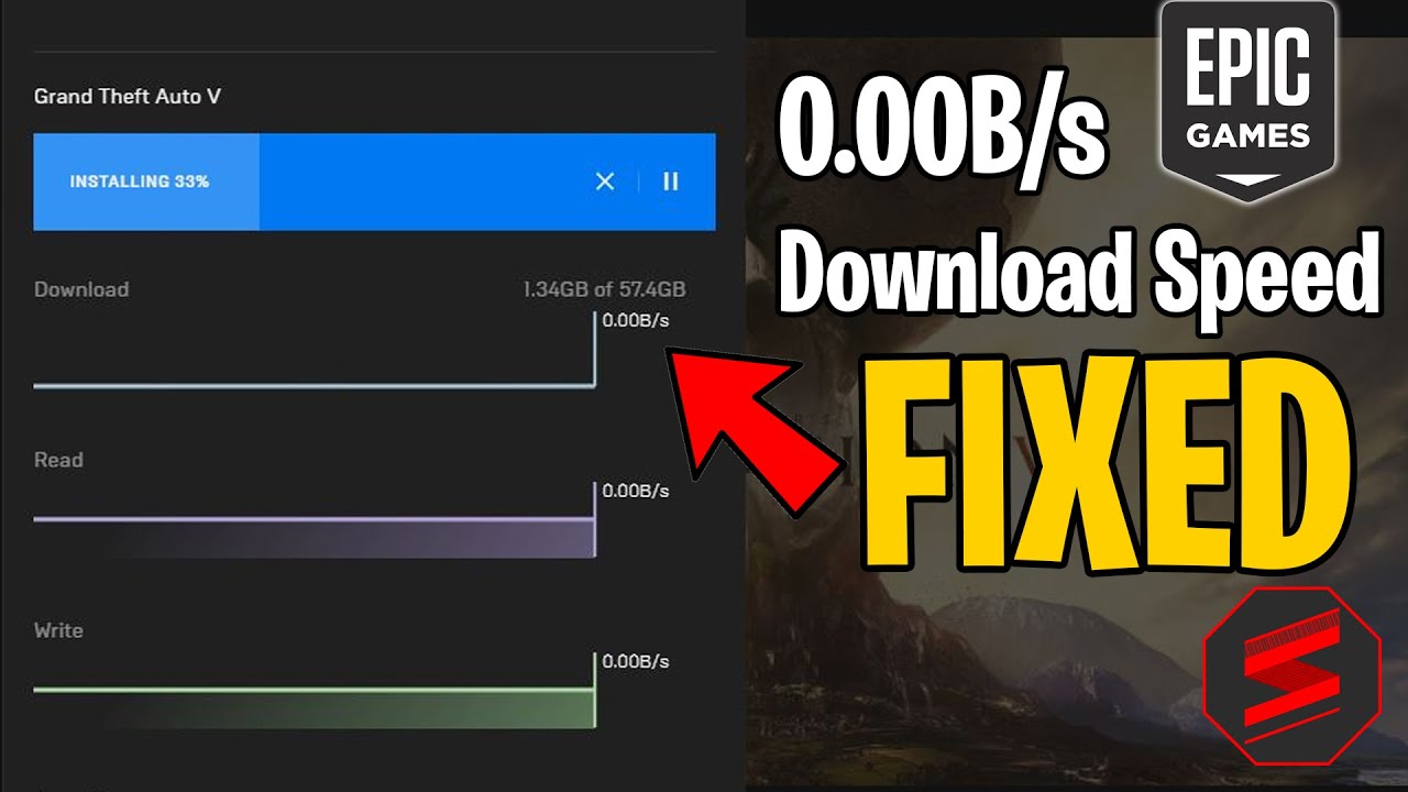Fix: Epic Games Launcher Download Speed Stuck at 0 (Slow Download